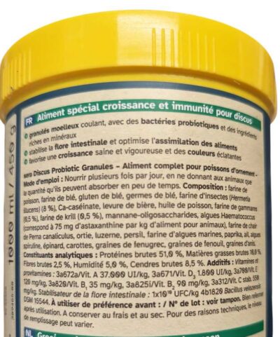 Composition Sera Discus ProBiotic