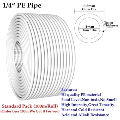Tuyau d'eau flexible osmoseur 1/4" 3/8"