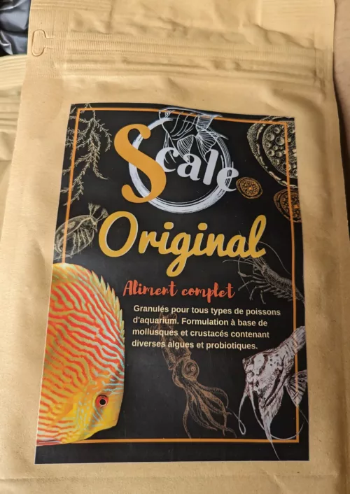 nourriture-poissons-aquarium-scale-0riginal Nourriture granulés Discus Scale Original et pour autres poissons