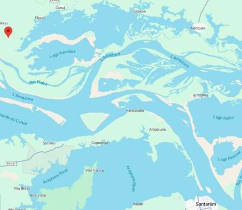 carte lago Obidos Brazil