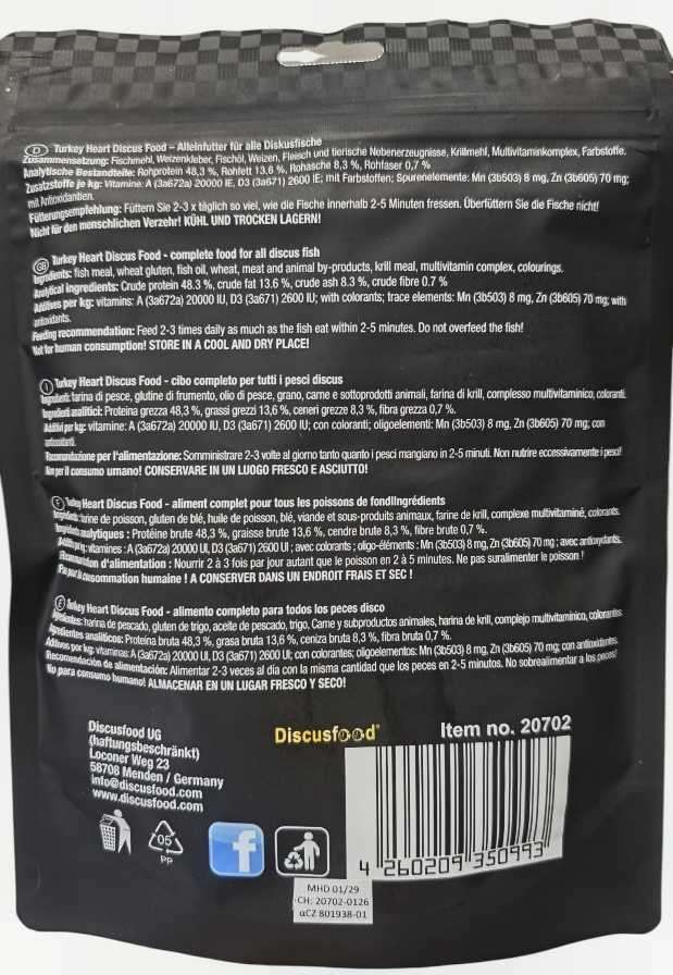 Discusfood Turkey heart notice