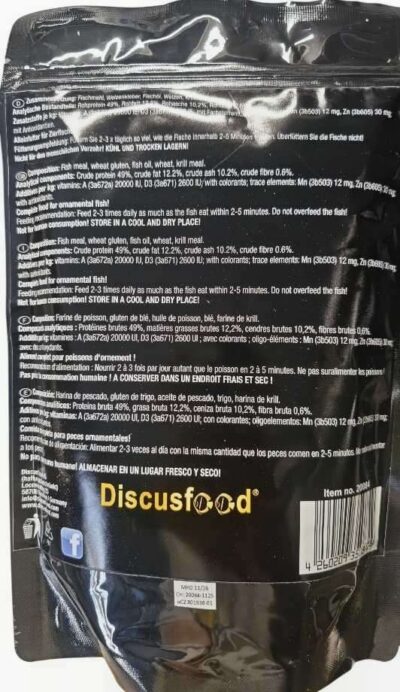 Discusfood-breeder-Starter-Food-2-soft-granulate-3-8cm-notice Discusfood starter 2 de 3 à 8cm 500gr