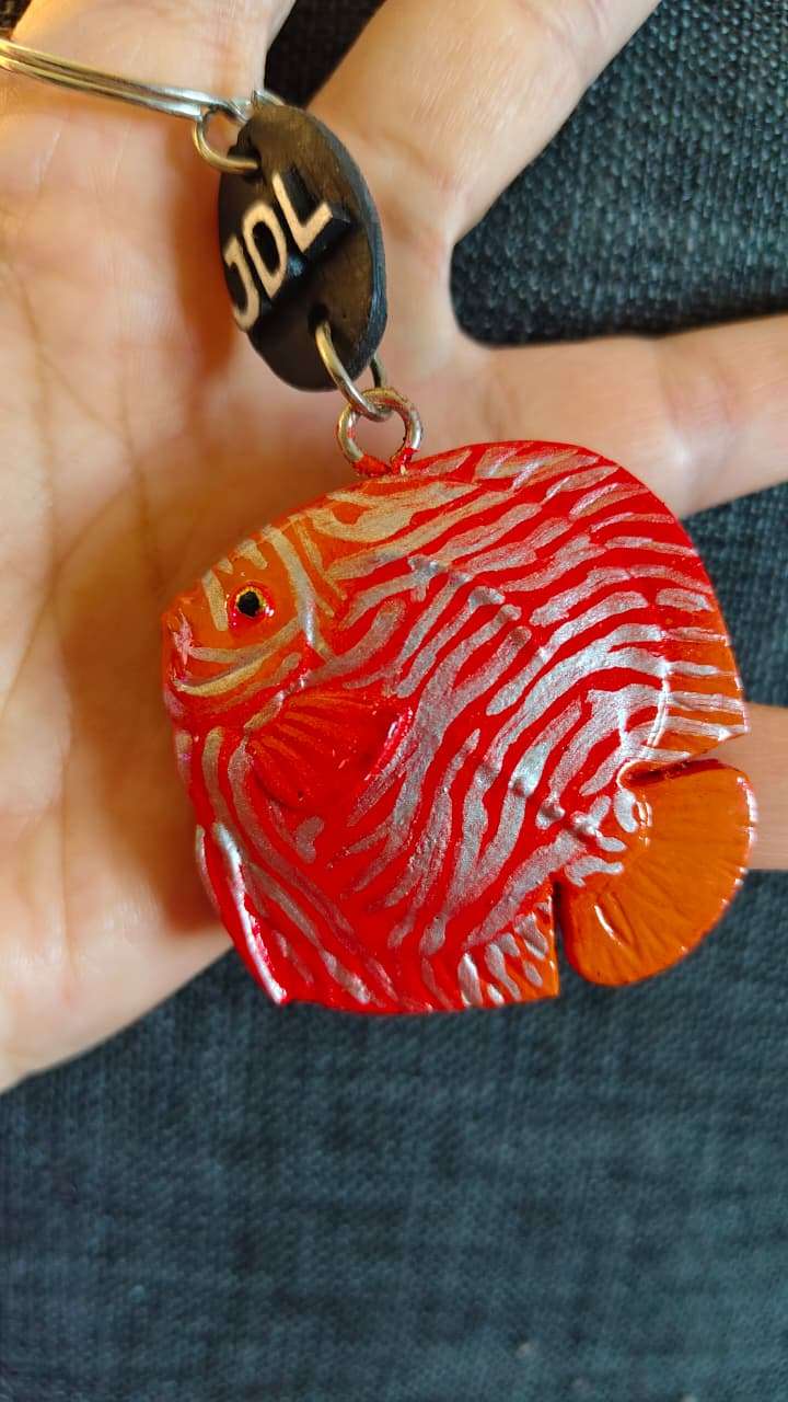 Porte clés Discus Red Bamboo