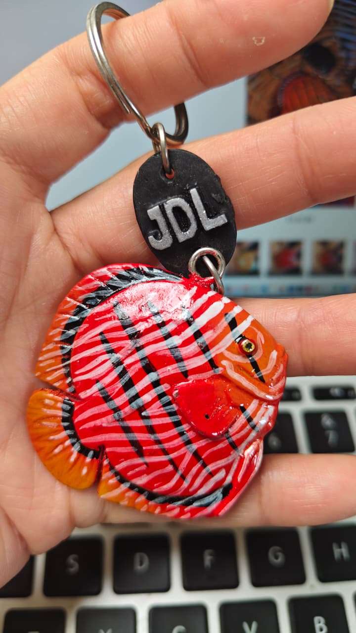 Porte clés Discus Wild Red Stripped